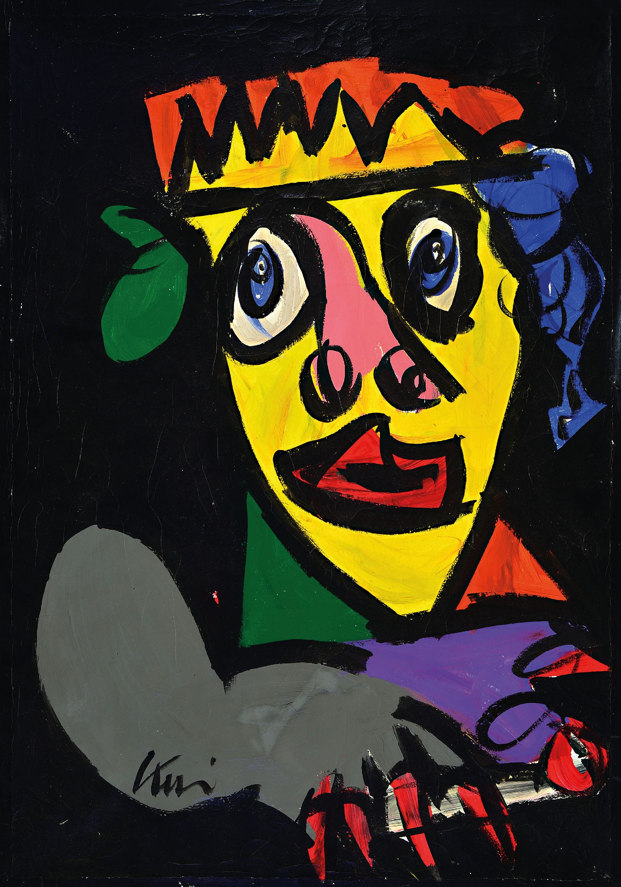 Image 27130660 - Peter Robert Keil, born 1942 Züllichau, untitled, portrait, oil/canvas, signed, 100x70cm