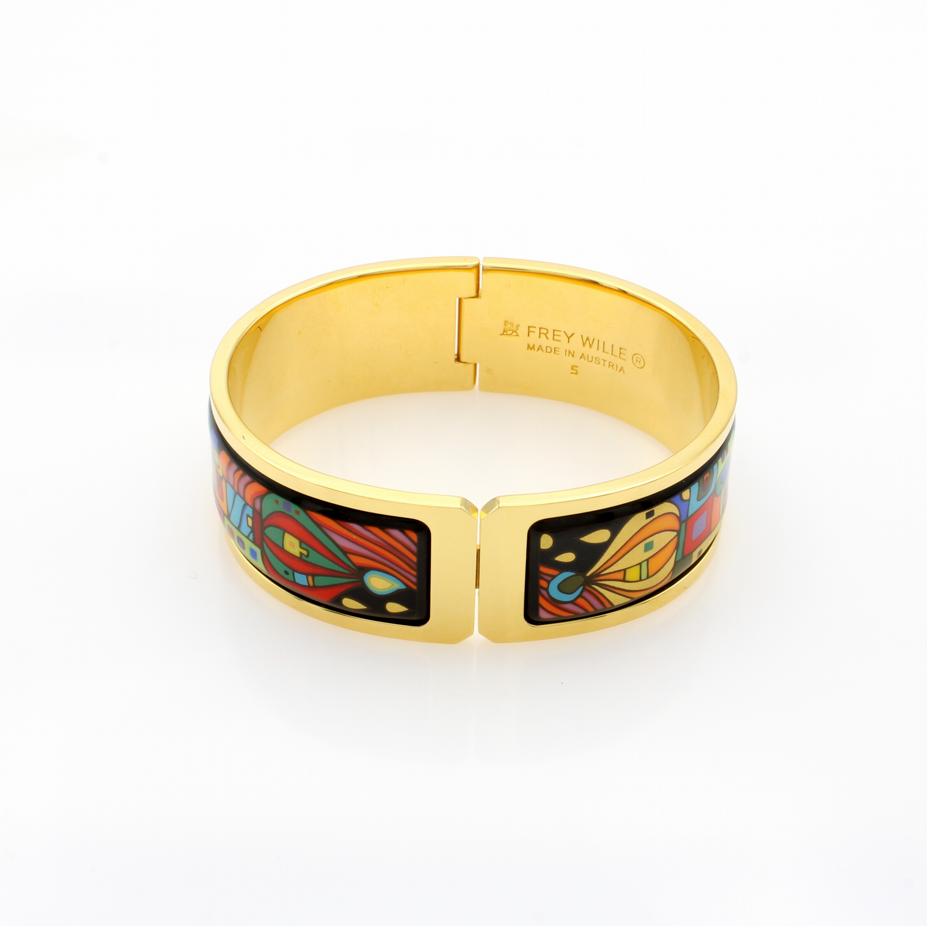 Image 27130670 - Frey Wille Armreif Regina, Metall verg., ´Hommage à Hundertwasser - 10002 Nights´, M. ...