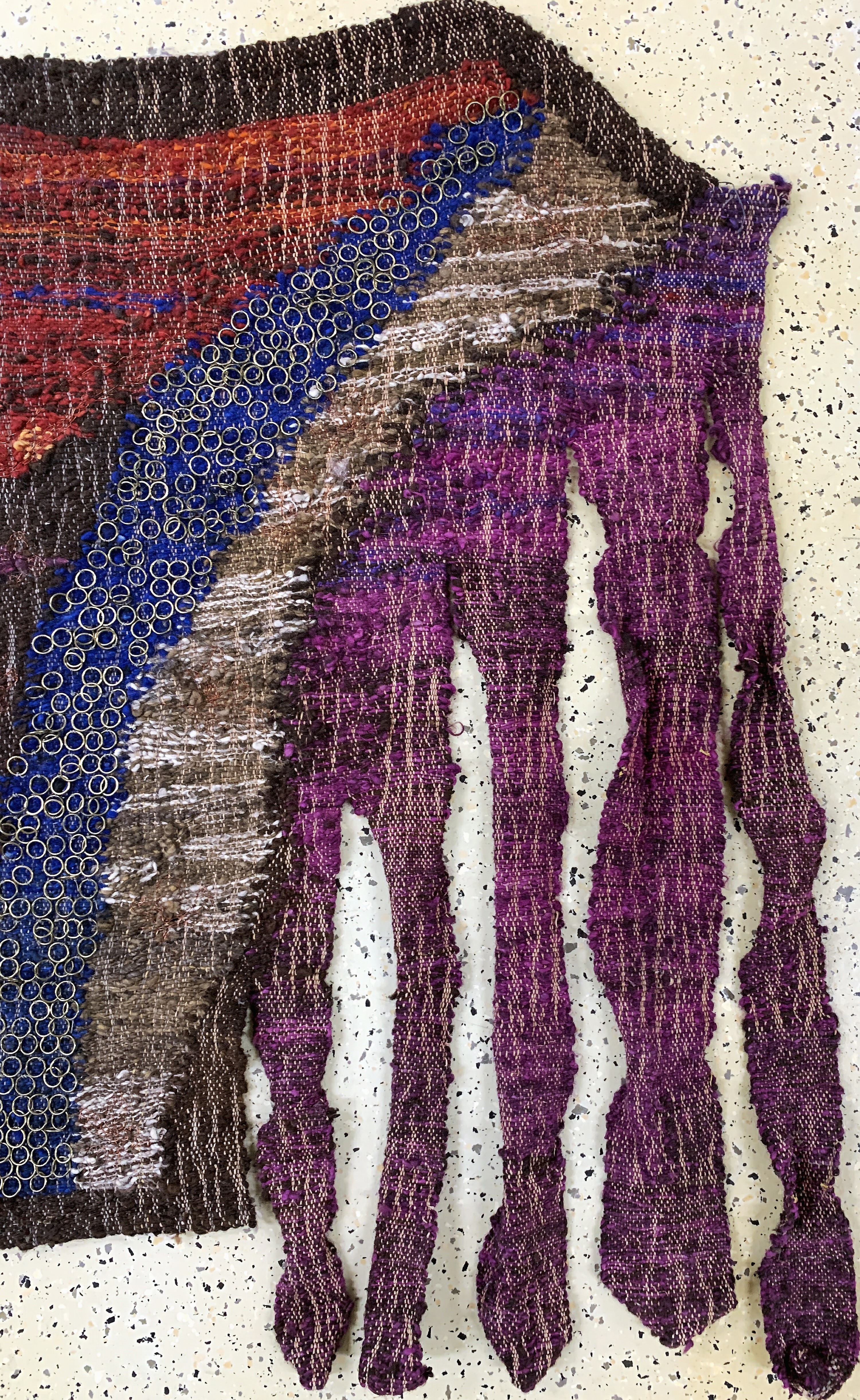 Detail a: Wandbehang Polen, "Urszula Kolaczkowska", um 1989, Wolle auf Wolle, ca. 145 x 110 cm, EHZ: 2