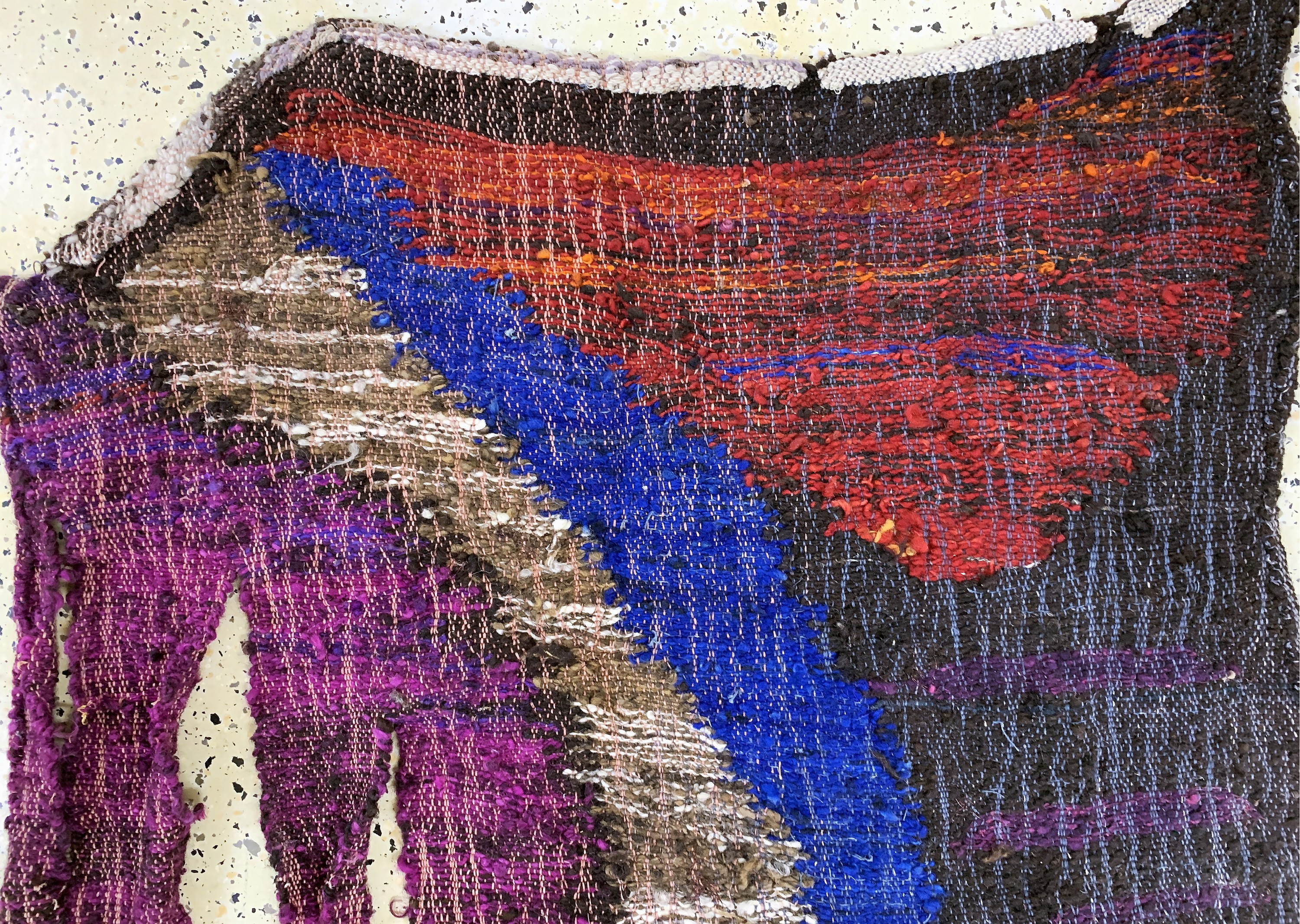 Detail f: Wandbehang Polen, "Urszula Kolaczkowska", um 1989, Wolle auf Wolle, ca. 145 x 110 cm, EHZ: 2