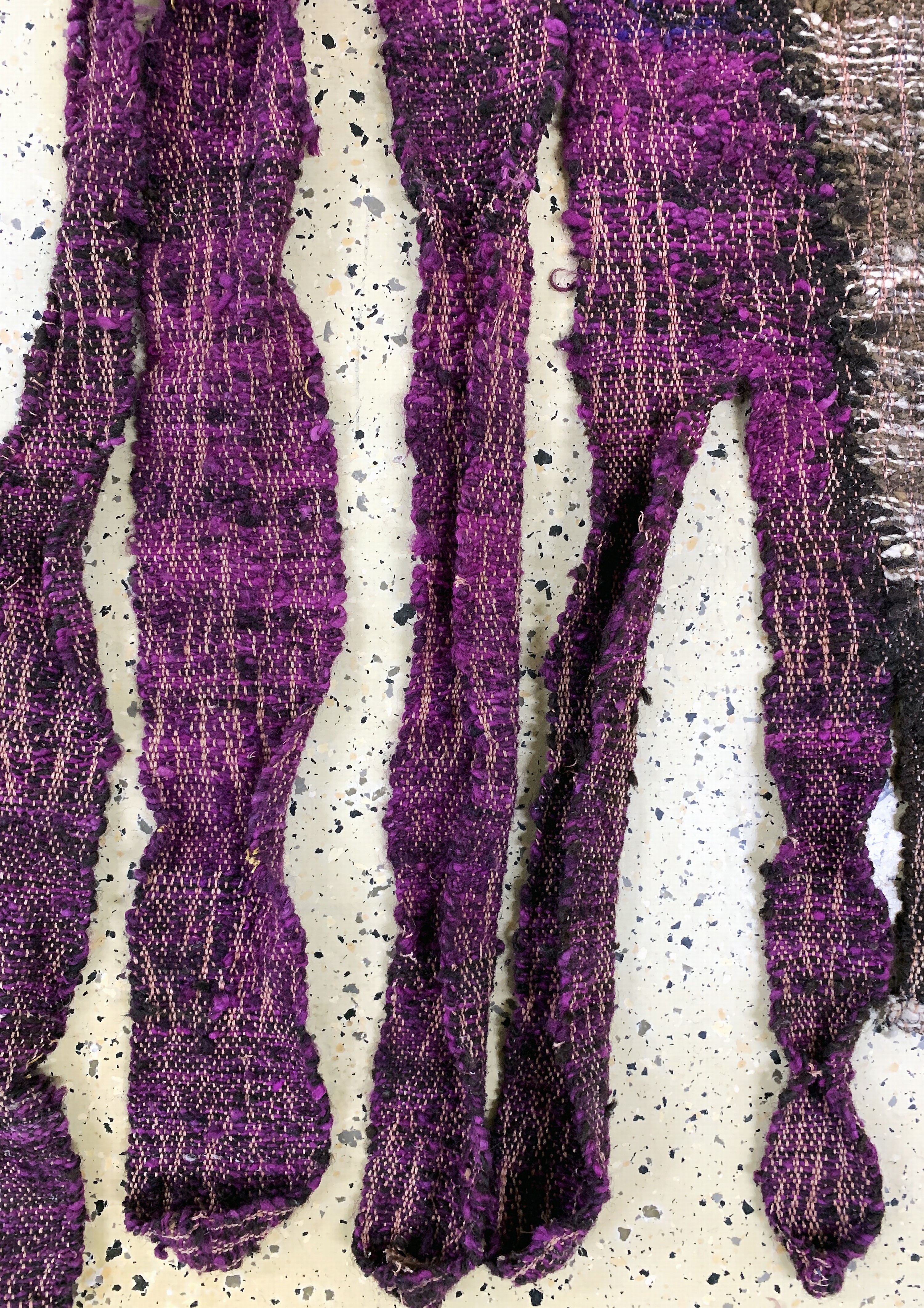 Detail h: Wandbehang Polen, "Urszula Kolaczkowska", um 1989, Wolle auf Wolle, ca. 145 x 110 cm, EHZ: 2
