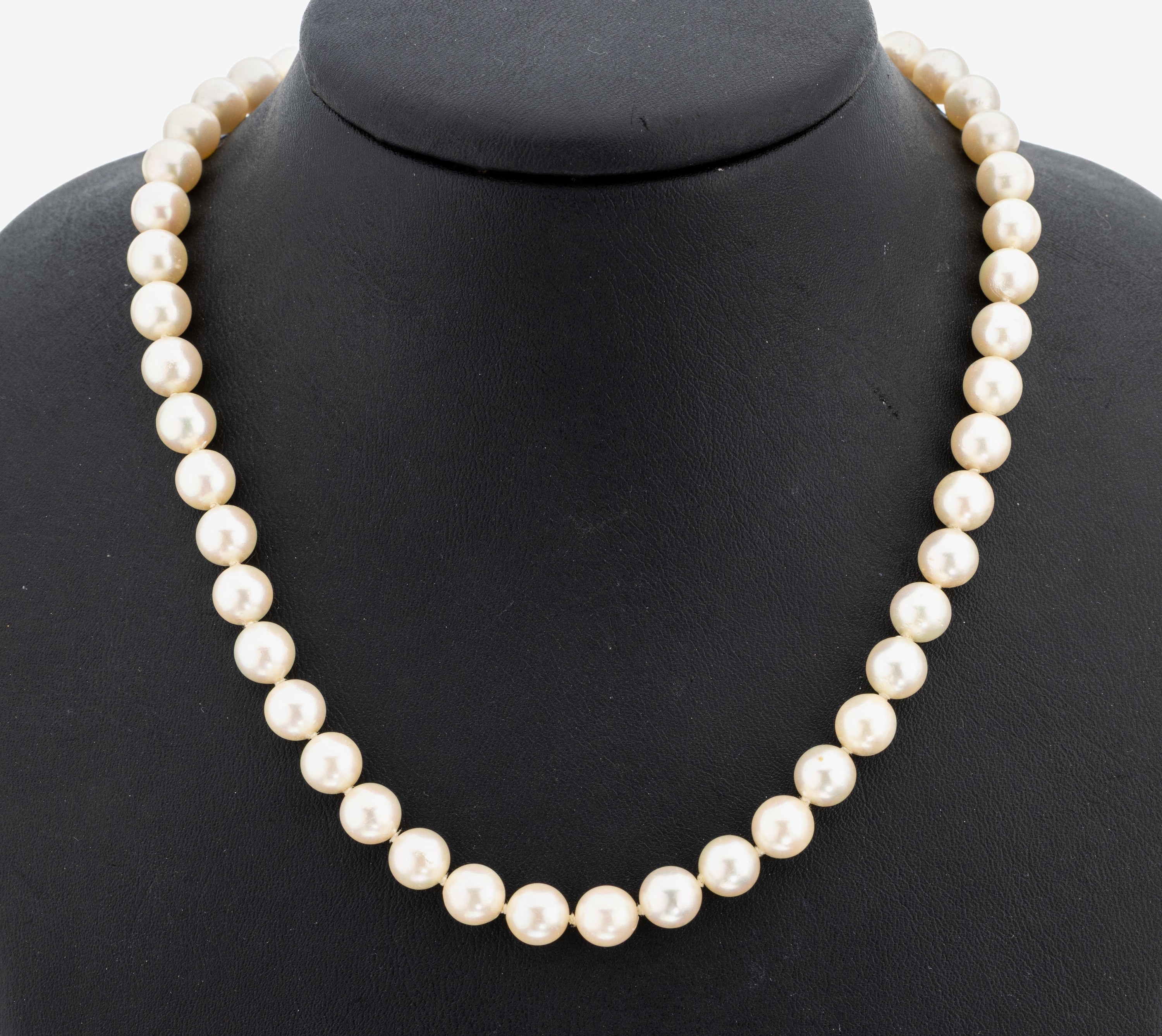 Image 27130698 - Perl-Collier, endlos, Akoyazuchtperlen, D. ca. 7.5-8 mm, L. ca. 118 cm, sollte neu ...