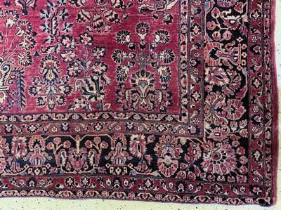 27130604a - Us Re-Import Sarogh antik, Persien, um 1900, Wolle auf Baumwolle, ca. 355 x 275 cm, ...