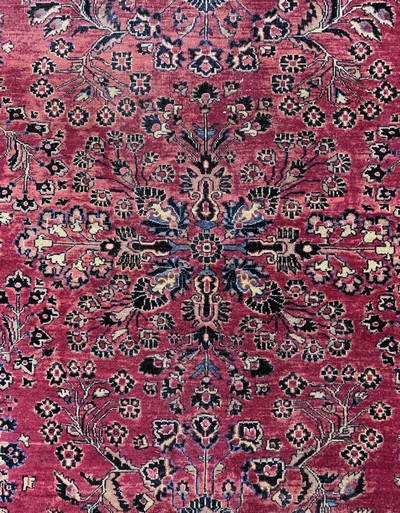 27130604d - Us Re-Import Sarogh antik, Persien, um 1900, Wolle auf Baumwolle, ca. 355 x 275 cm, ...