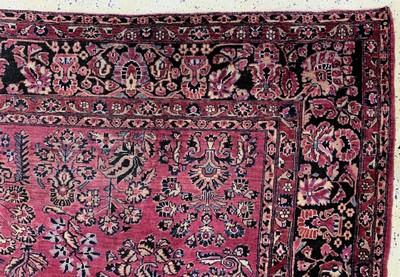 27130604f - Us Re-Import Sarogh antik, Persien, um 1900, Wolle auf Baumwolle, ca. 355 x 275 cm, ...
