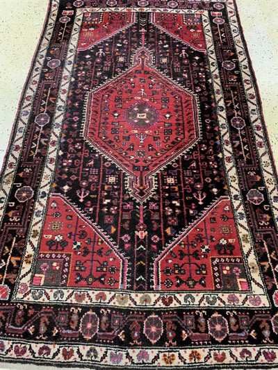 27130638d - Toyserkan, Persien, Mitte 20.Jhd, Wolle aufBaumwolle, ca. 233 x 140 cm, EHZ: 2 ...