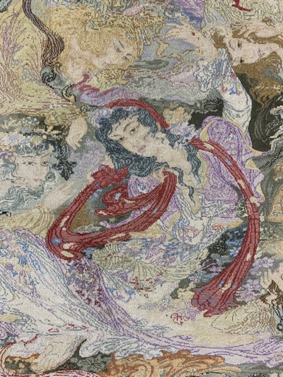 27130649d - Täbriz fein(50 Raj), Persien, Mitte 20.Jhd,Korkwolle mit Seide, ca. 110 x 114 cm, ca. ...