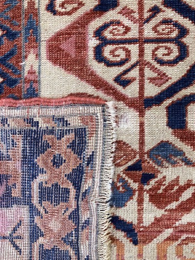 27130654e - Asmalyk, Turkmenistan, Mitte 20.Jhd, Wolle auf Wolle, ca. 130 x 90 cm, EHZ: 2-3 ...