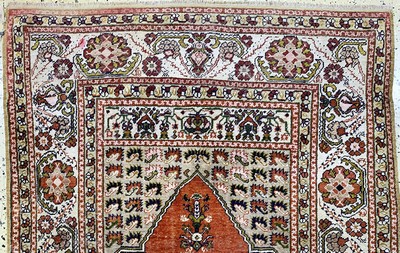 27130655b - Giordes antik, Türkei, um 1900, merzerisierte Baumwolle, ca. 155 x 110 cm, EHZ: ...