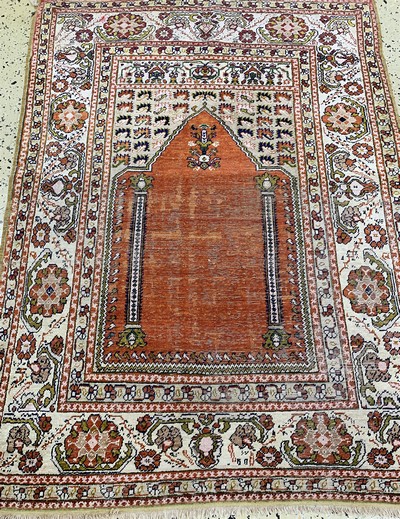27130655d - Giordes antik, Türkei, um 1900, merzerisierte Baumwolle, ca. 155 x 110 cm, EHZ: ...