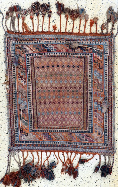 Image Rukorsi antique, Persia, around 1900, wool on wool, approx. 100 x 89 cm, condition: 2. ...