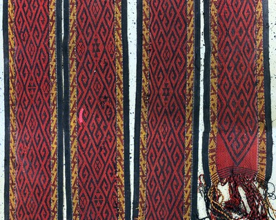 27130659d - Zeltband, Turkmenistan, Anfang 20.Jhd, Wolle auf Wolle, ca. 1500 x 30 cm, EHZ: 2-3 ...