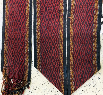 27130659e - Zeltband, Turkmenistan, Anfang 20.Jhd, Wolle auf Wolle, ca. 1500 x 30 cm, EHZ: 2-3 ...