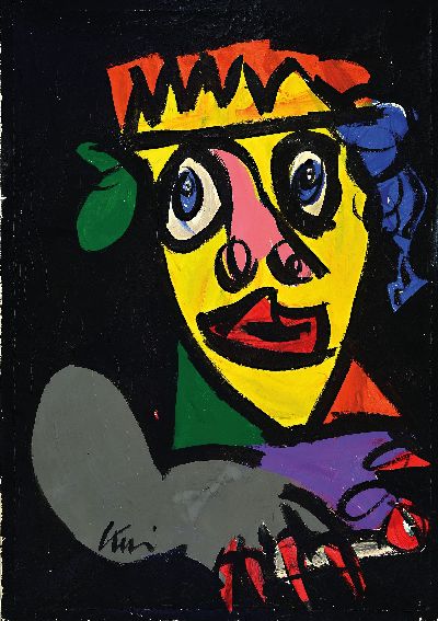27130660k - Peter Robert Keil, born 1942 Züllichau, untitled, portrait, oil/canvas, signed, 100x70cm