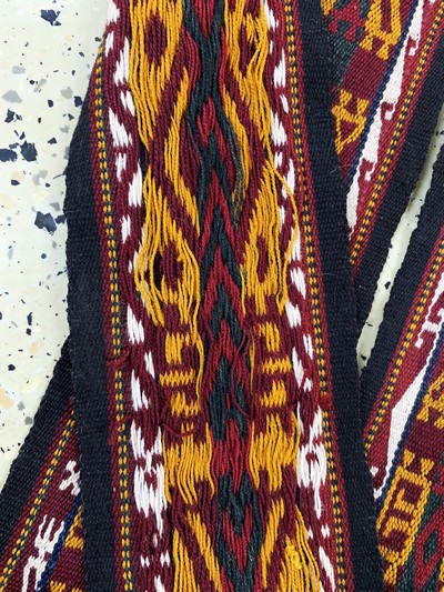 27130661f - 2 Lots Zeltbänder, Turkmenistan, Anfang 20.Jhd, Wolle auf Wolle, ca. 700 x 12 cm & ca. ...