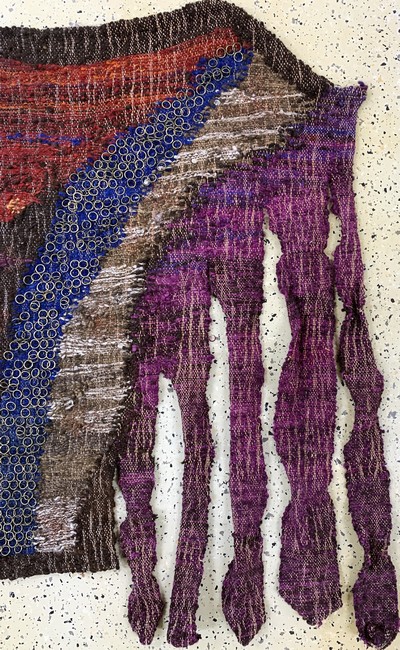 27130675a - Wandbehang Polen, ´Urszula Kolaczkowska´, um 1989, Wolle auf Wolle, ca. 145 x 110 cm, ...