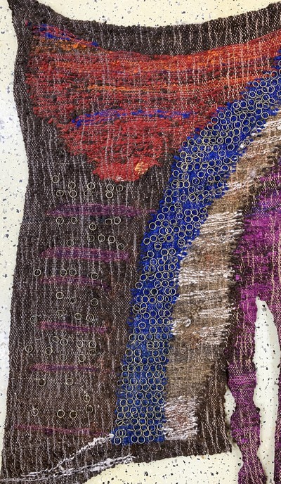 27130675b - Wandbehang Polen, ´Urszula Kolaczkowska´, um 1989, Wolle auf Wolle, ca. 145 x 110 cm, ...