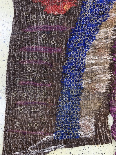 27130675c - Wandbehang Polen, ´Urszula Kolaczkowska´, um 1989, Wolle auf Wolle, ca. 145 x 110 cm, ...
