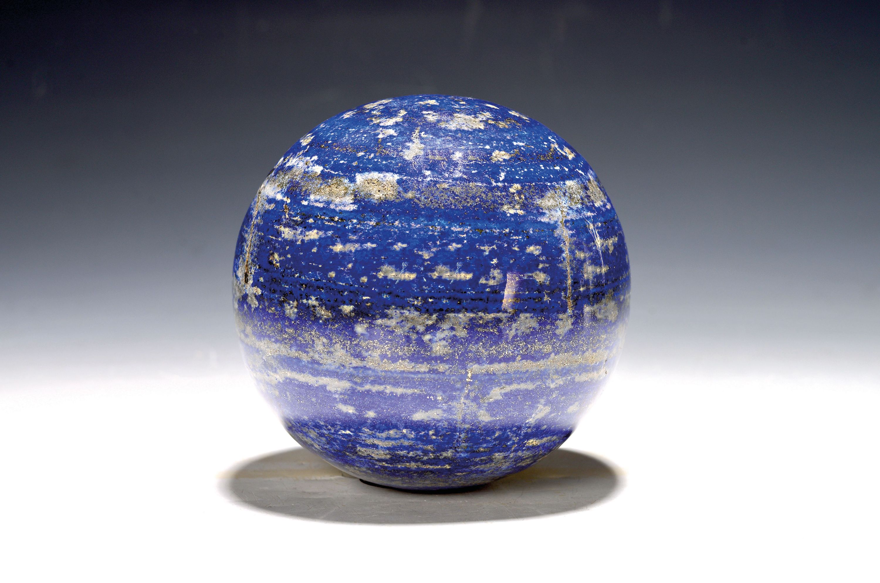 Image 27130717 - Lapislazuli-Kugel, Afghanistan, 3500g, geschliffen und poliert, massive Form, feine ...