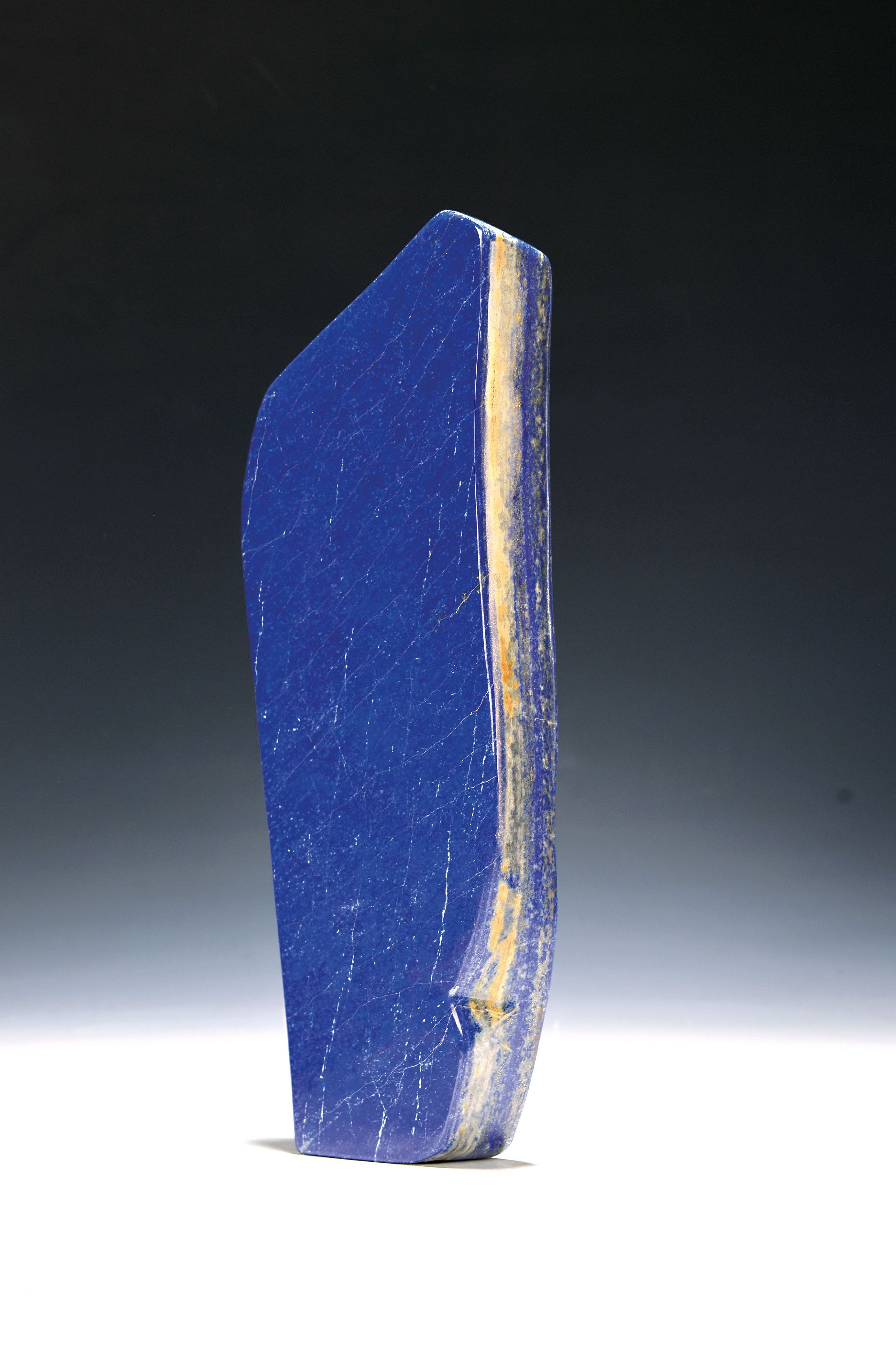 Image 27130726 - Lapislazuli in Freiform, Afghanistan, 3400g, geschliffen und poliert, weiß gesprenkelte ...