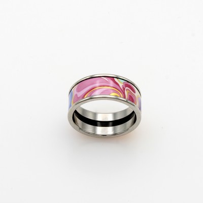 27130700a - Frey Wille Ring Miss, Messing verg., RW ca. 53, mit Etui