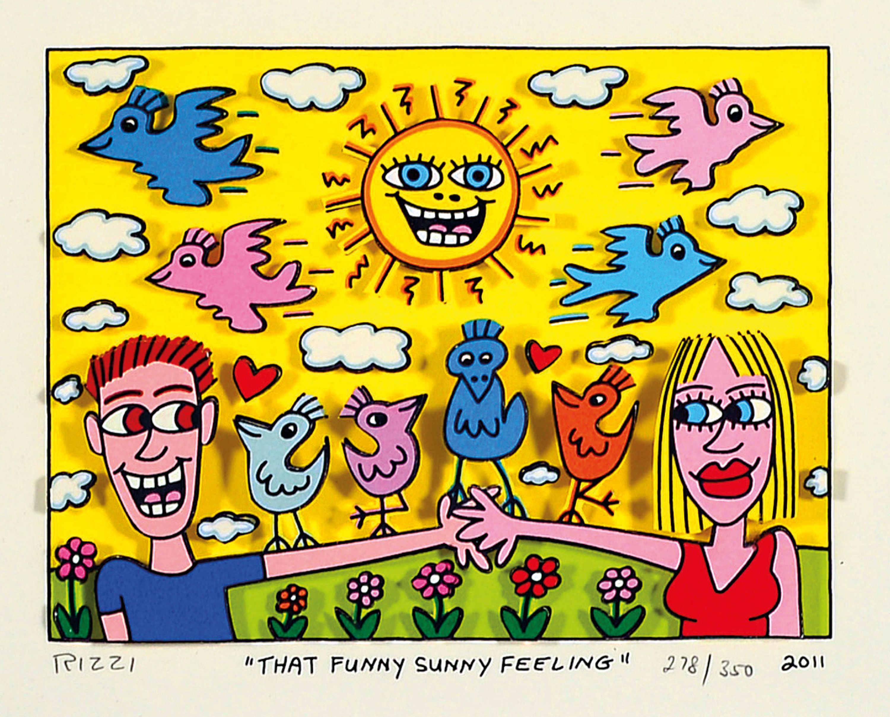 Image 27130831 - James Rizzi, 1950 - 2011 New York, 3D- Konstruktion, ´That Funny Sunny Feeling´, ...