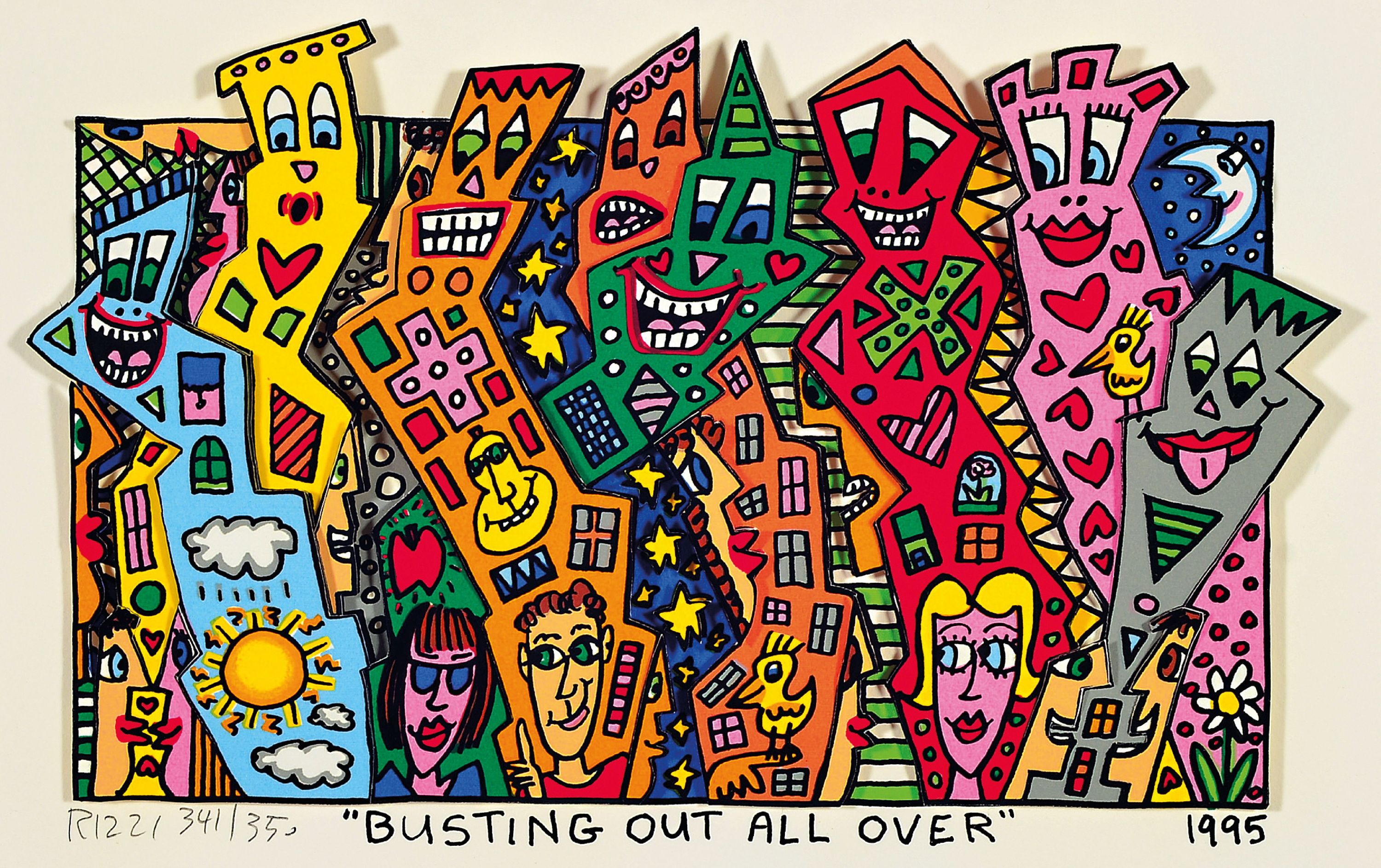 Image 27130833 - James Rizzi, 1950 - 2011 New York, ´Busting Out All Over´, 3D-Konstruktion, ...