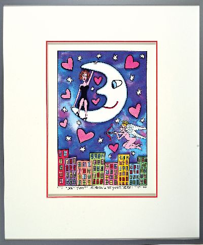 27130829k - James Rizzi, 1950 - 2011 New York, ´Don´t Trust The Moon With Your Heart´, (20)06, ...