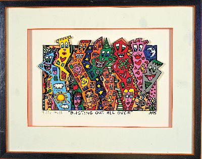 27130833k - James Rizzi, 1950 - 2011 New York, ´Busting Out All Over´, 3D-Konstruktion, ...
