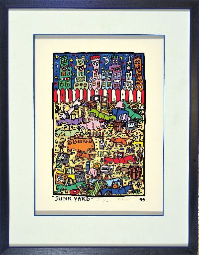 27130834k - James Rizzi, 1950 New York, 3D-Konstruktion, ´Junk Yard´, num. 124/350, handsigniert, ...