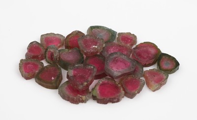27130848b - Lot 22 lose Wassermelonenturmaline aus Afghanistan, total ca. 101.5 ct