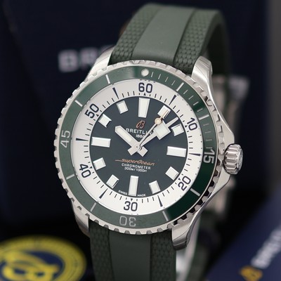 27130944a - BREITLING Superocean Chronometer ungetragene Herrenarmbanduhr Referenz A17376, ...