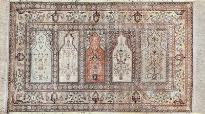 Image Seiden Kayseri´Saf´, Türkei, Mitte 20.Jhd, reine Naturseide, ca. 115 x 80 cm, EHZ: 1-2 ...