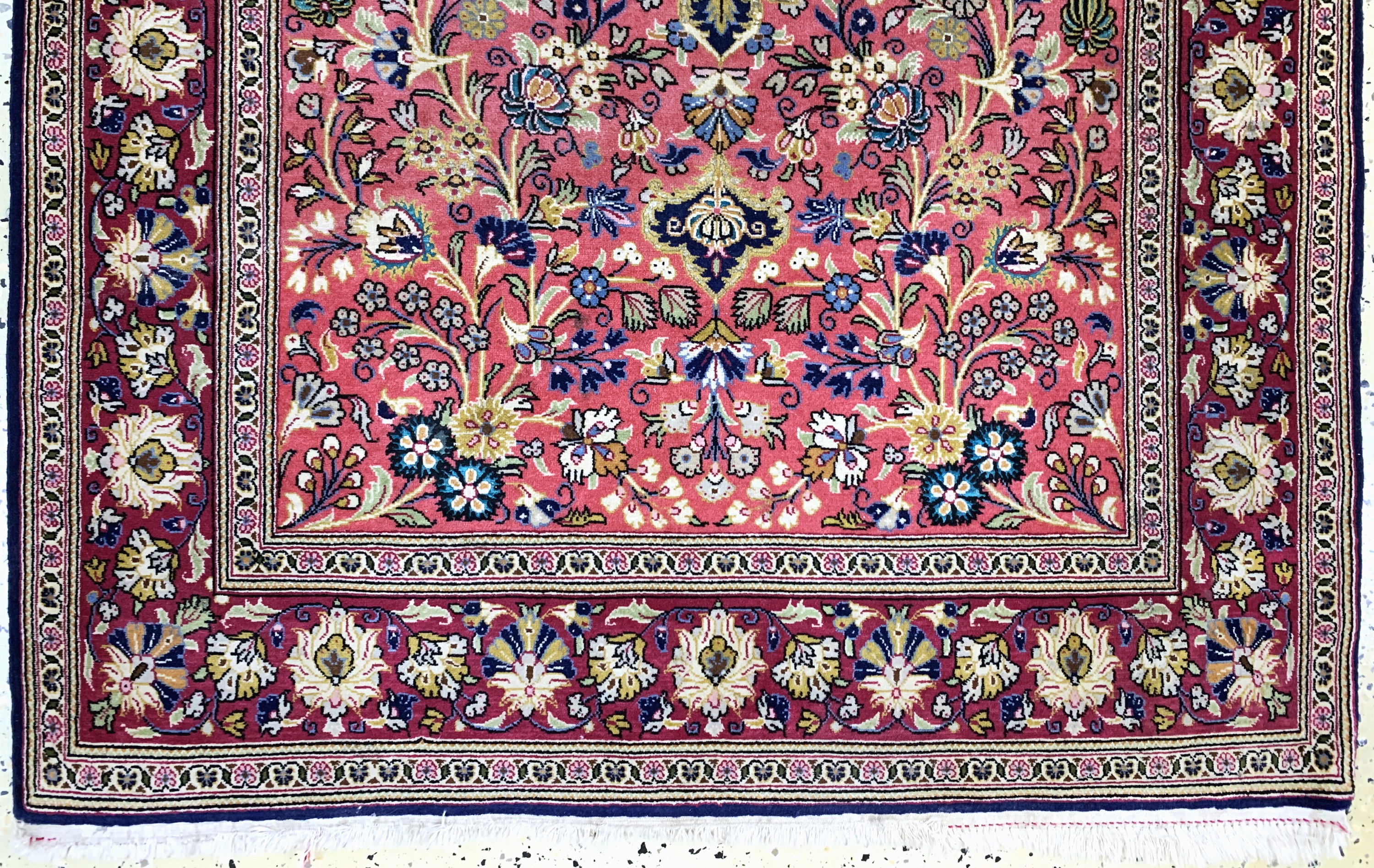 Detail b: Ghom Kork fein, Persien, Mitte 20.Jhd, Korkwolle mit Seide, ca. 160 x 105 cm, ca. 500.000 Kn/qm, EHZ: 2