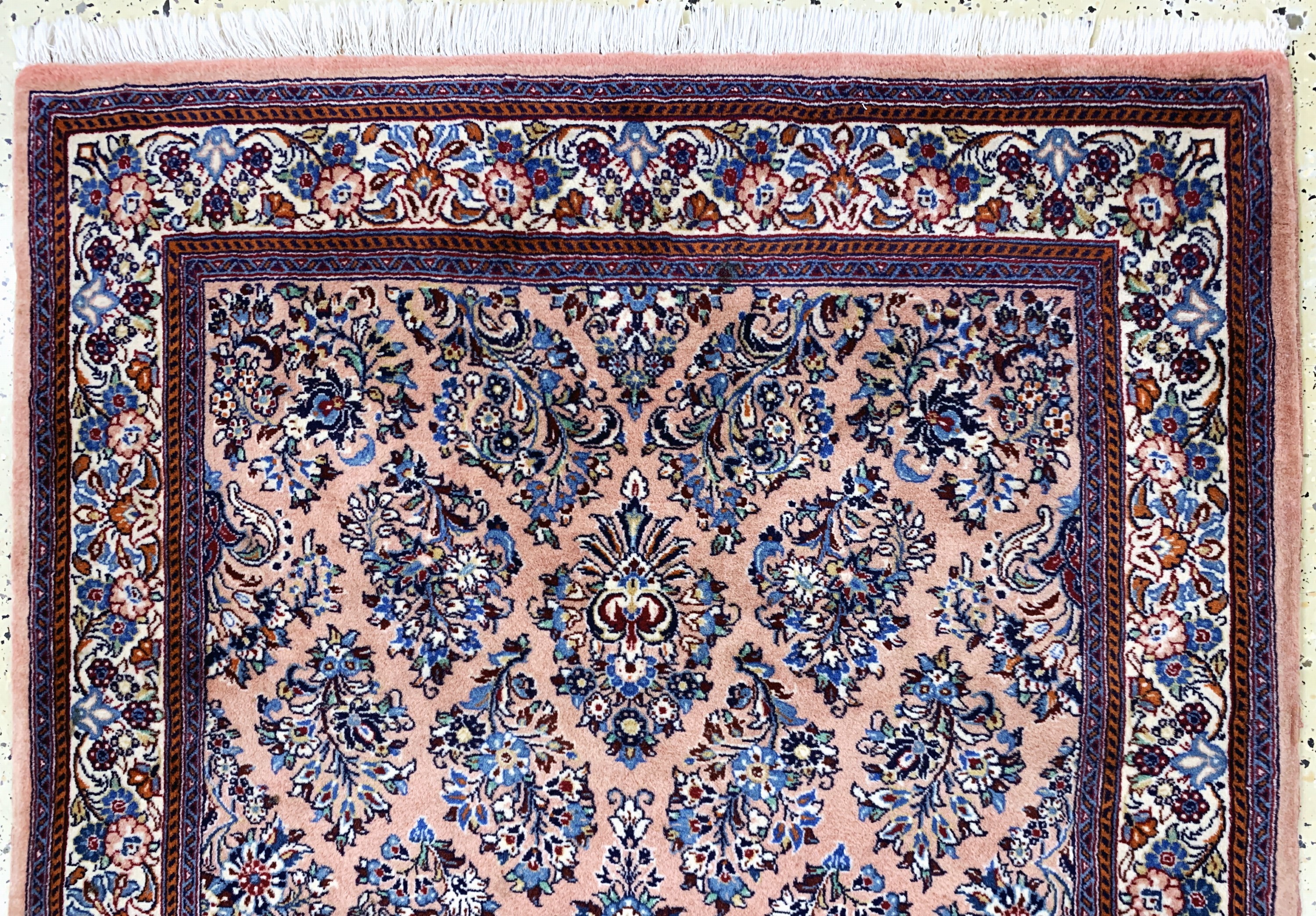 Detail a: Sarogh fein, Persien, Mitte 20.Jhd, Korkwolle auf Baumwolle, ca. 162 x 104 cm, EHZ: 2