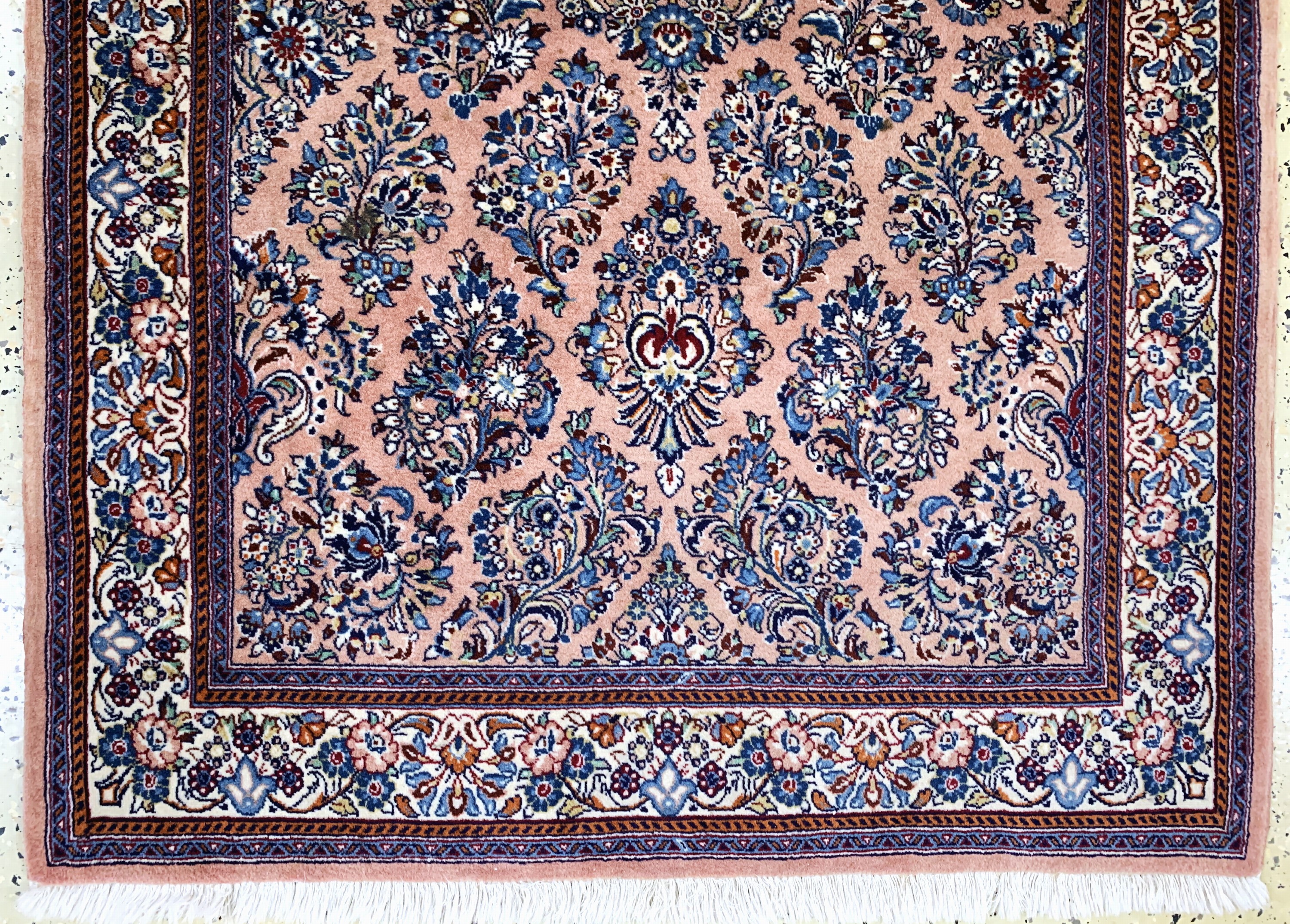 Detail b: Sarogh fein, Persien, Mitte 20.Jhd, Korkwolle auf Baumwolle, ca. 162 x 104 cm, EHZ: 2