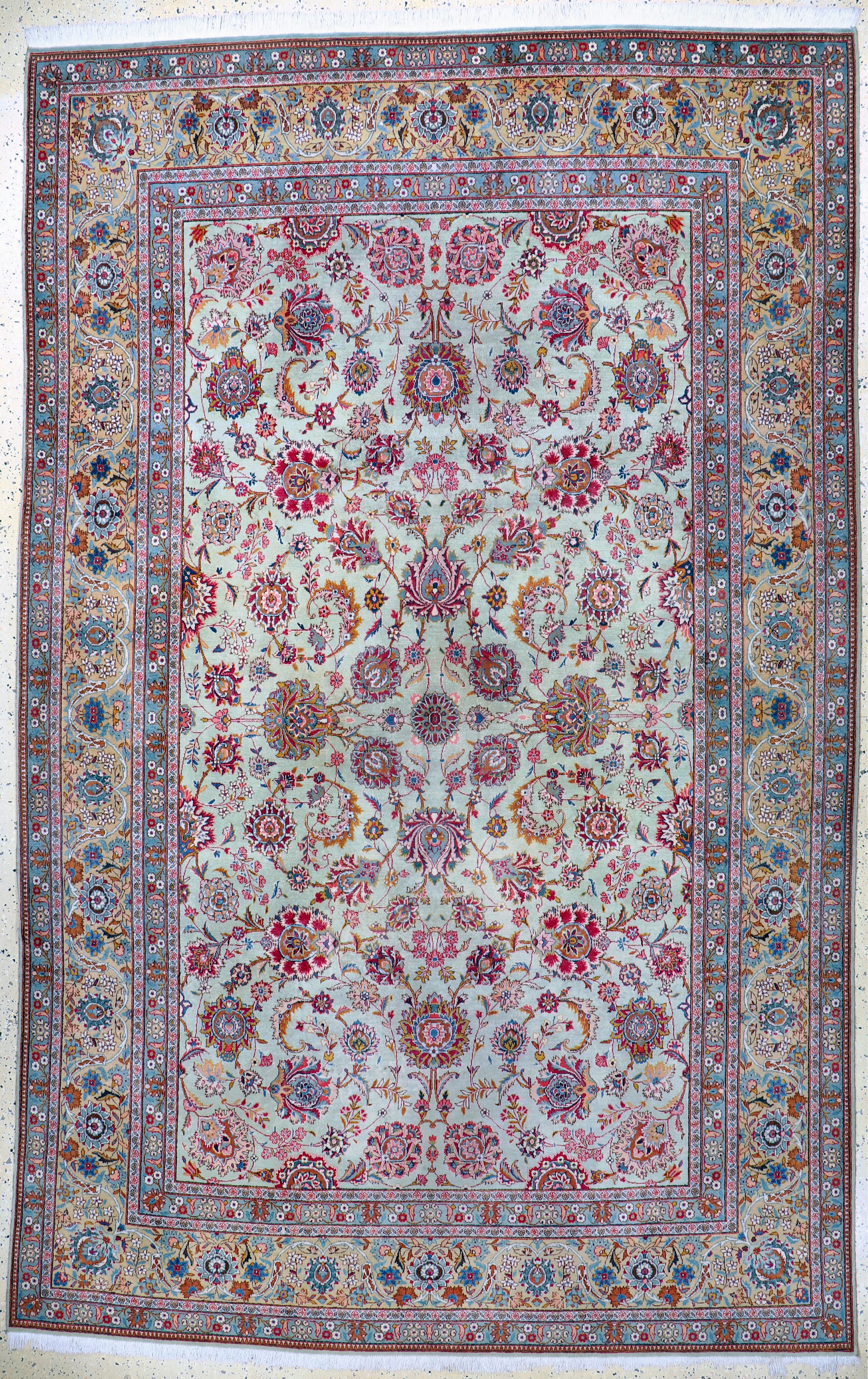 Image 27131054 - Keschan Kork fein, Persien, Mitte 20.Jhd, Korkwolle auf Baumwolle, ca. 363 x 230 cm, ...