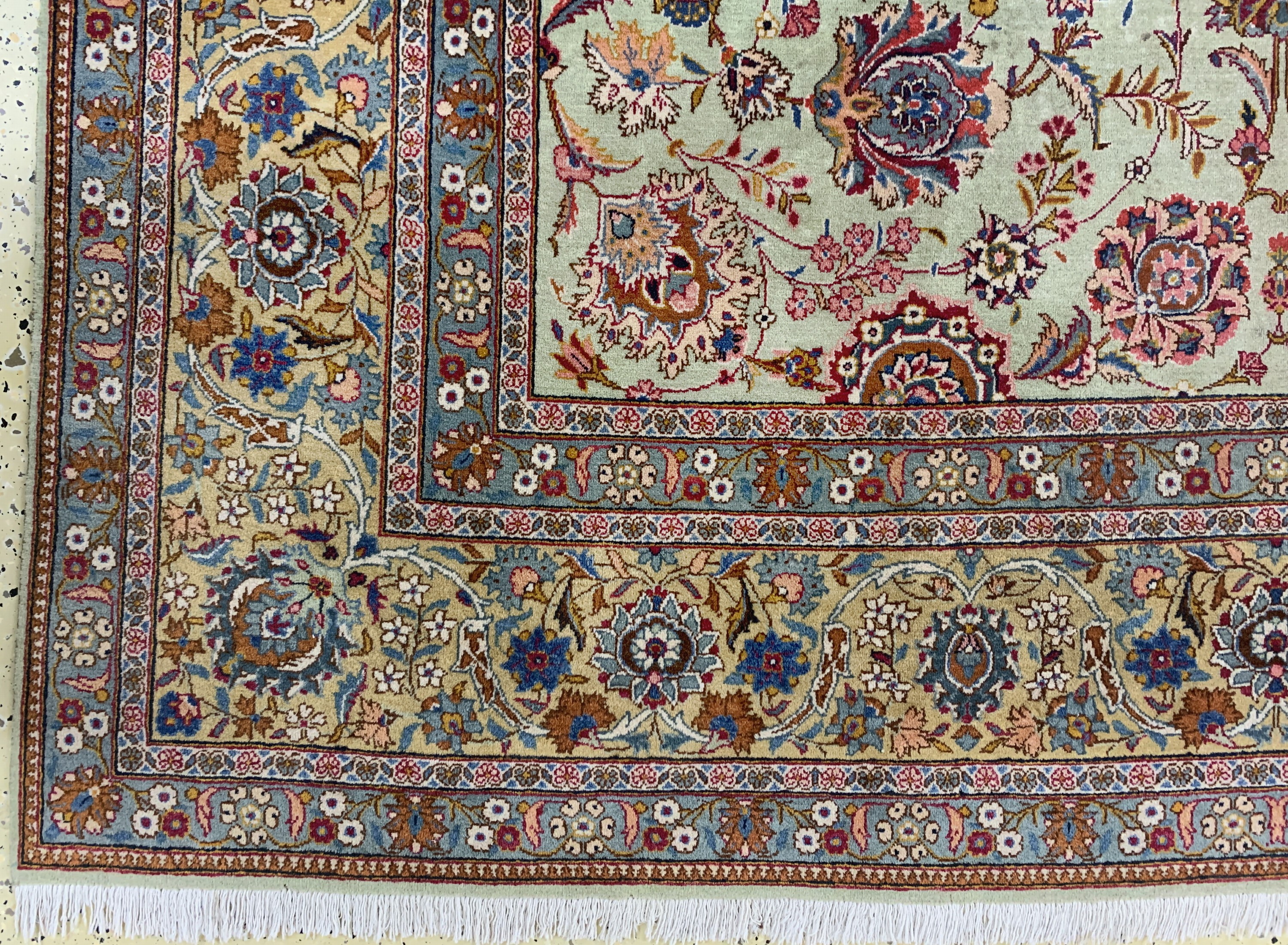 Detail b: Keschan Kork fein, Persien, Mitte 20.Jhd, Korkwolle auf Baumwolle, ca. 363 x 230 cm, EHZ: 2