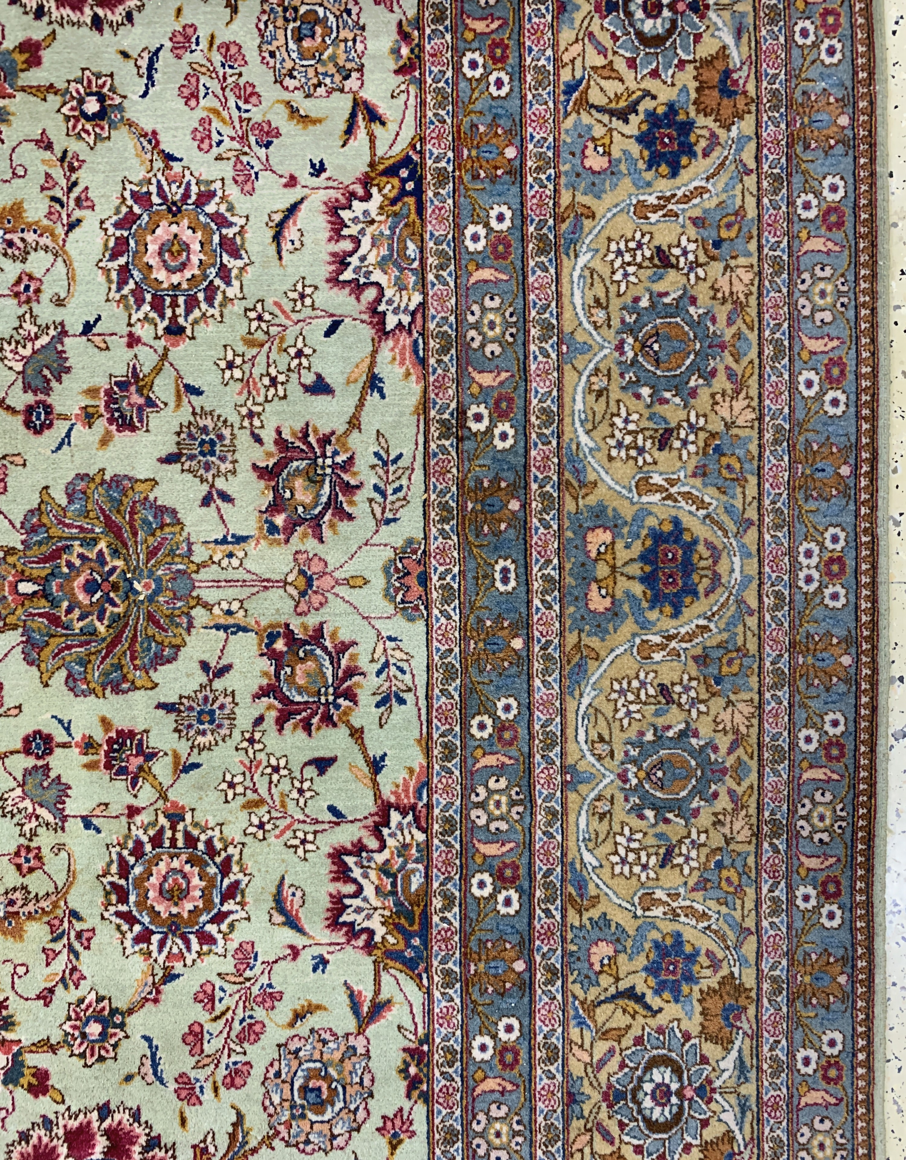 Detail e: Keschan Kork fein, Persien, Mitte 20.Jhd, Korkwolle auf Baumwolle, ca. 363 x 230 cm, EHZ: 2
