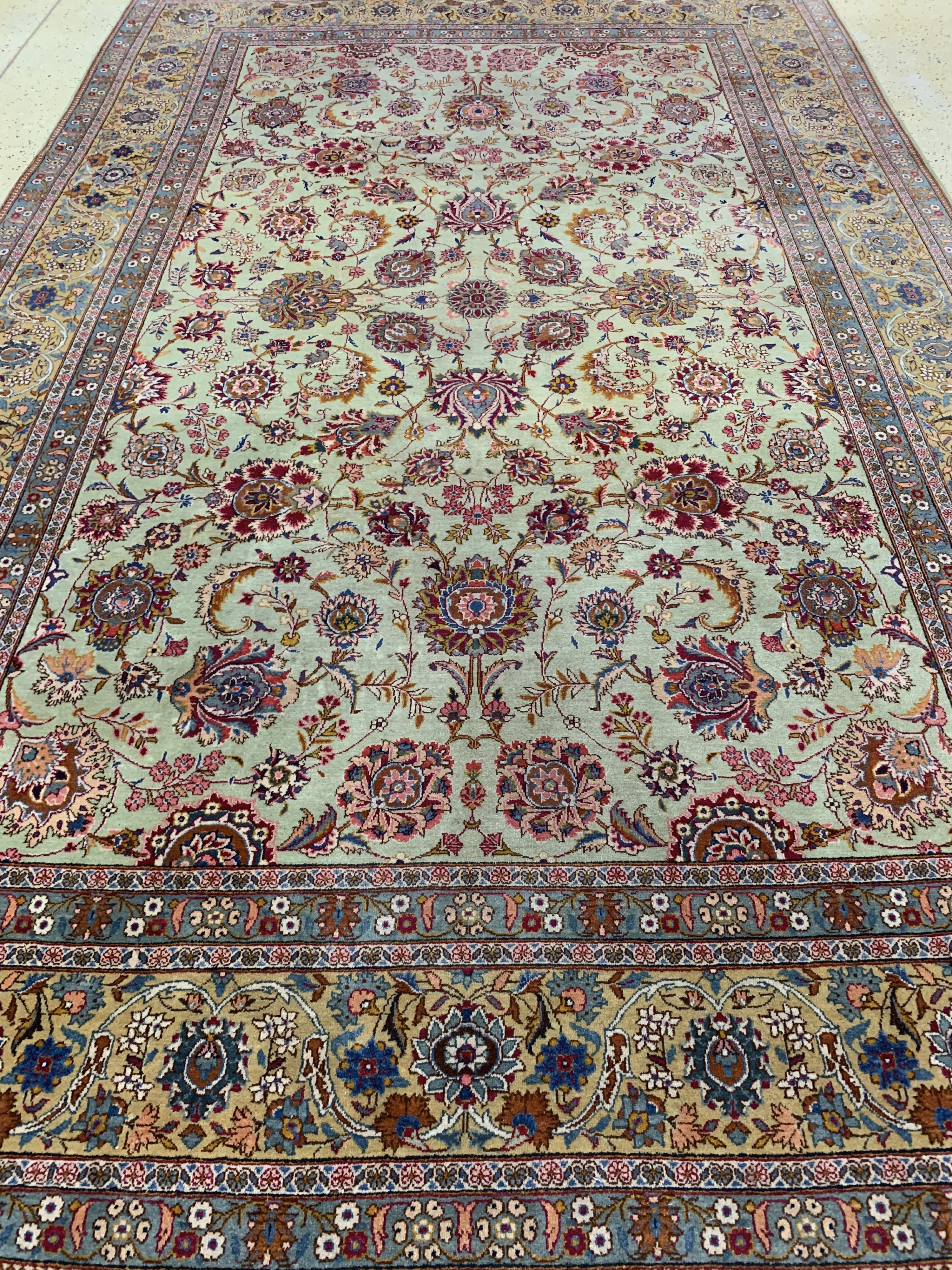 Detail h: Keschan Kork fein, Persien, Mitte 20.Jhd, Korkwolle auf Baumwolle, ca. 363 x 230 cm, EHZ: 2