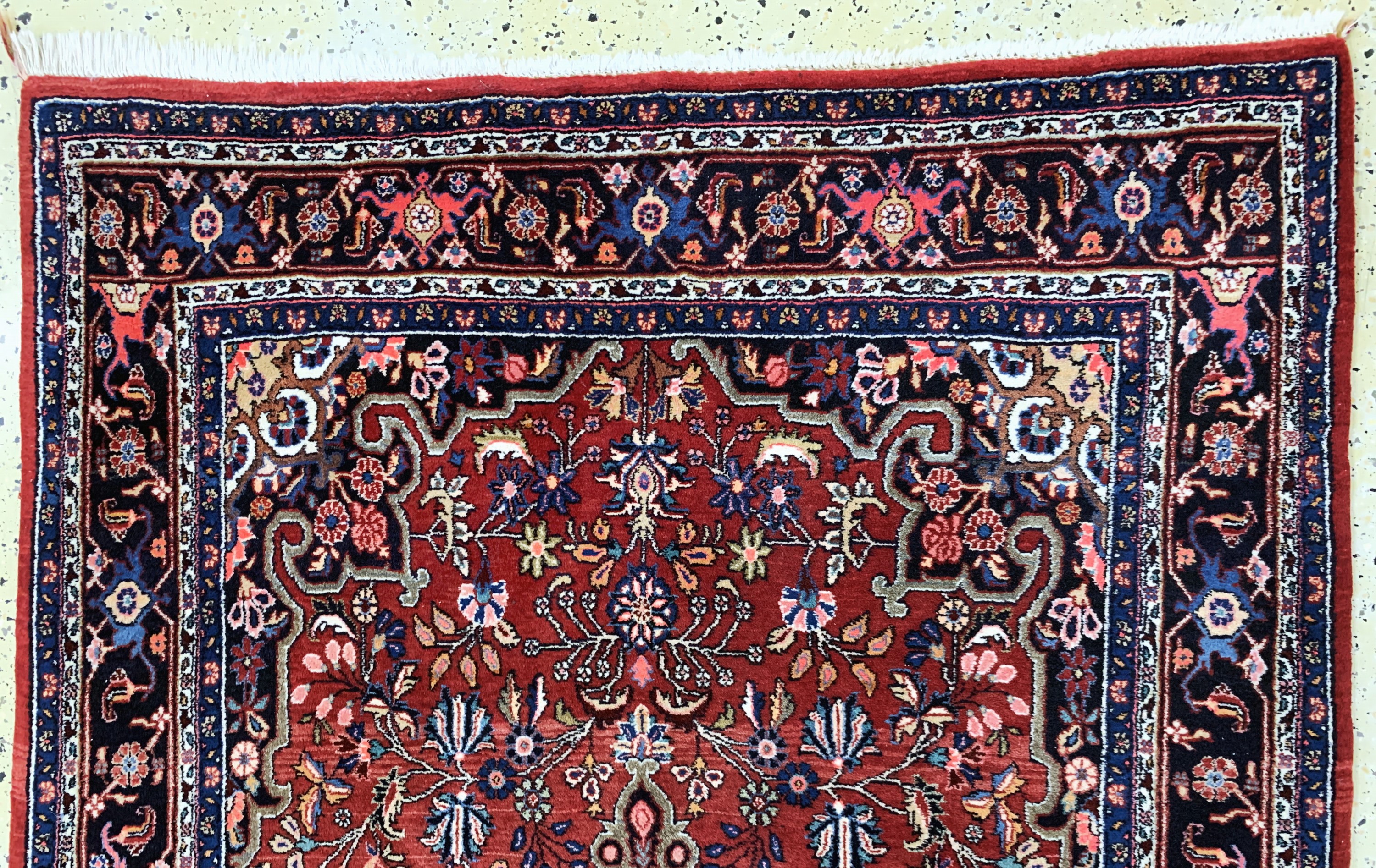 Detail a: Bidjar, Persien, Mitte 20.Jhd, Wolle auf Baumwolle, ca. 215 x 133 cm, EHZ: 1-2