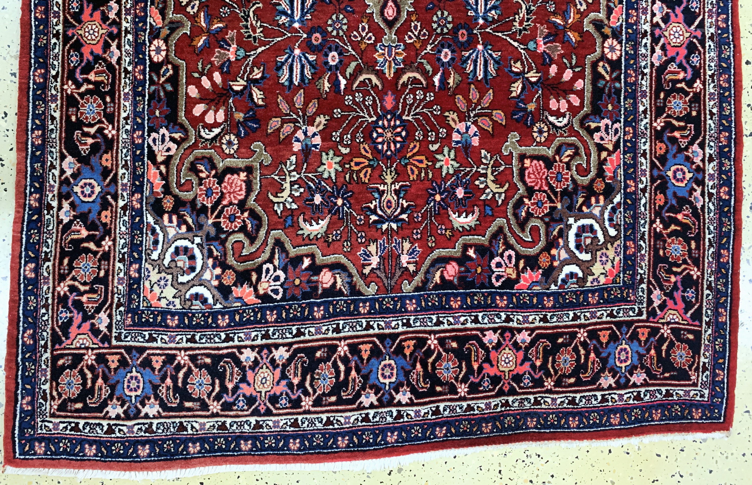 Detail c: Bidjar, Persien, Mitte 20.Jhd, Wolle auf Baumwolle, ca. 215 x 133 cm, EHZ: 1-2