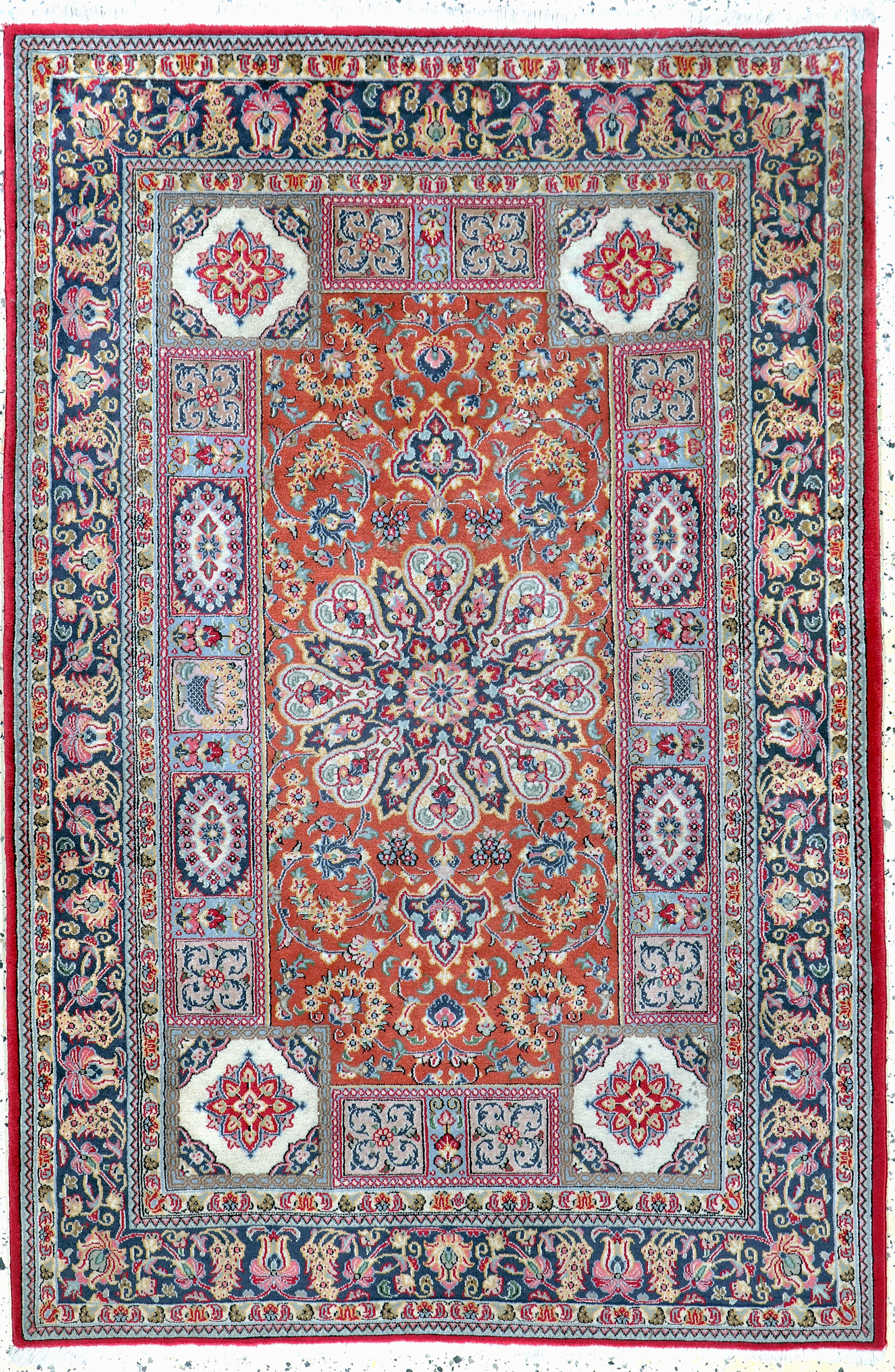 Image 27131057 - Ghom Kork fein, Persien, Mitte 20.Jhd, Korkwolle auf Baumwolle, ca. 178 x 120 cm, EHZ: ...