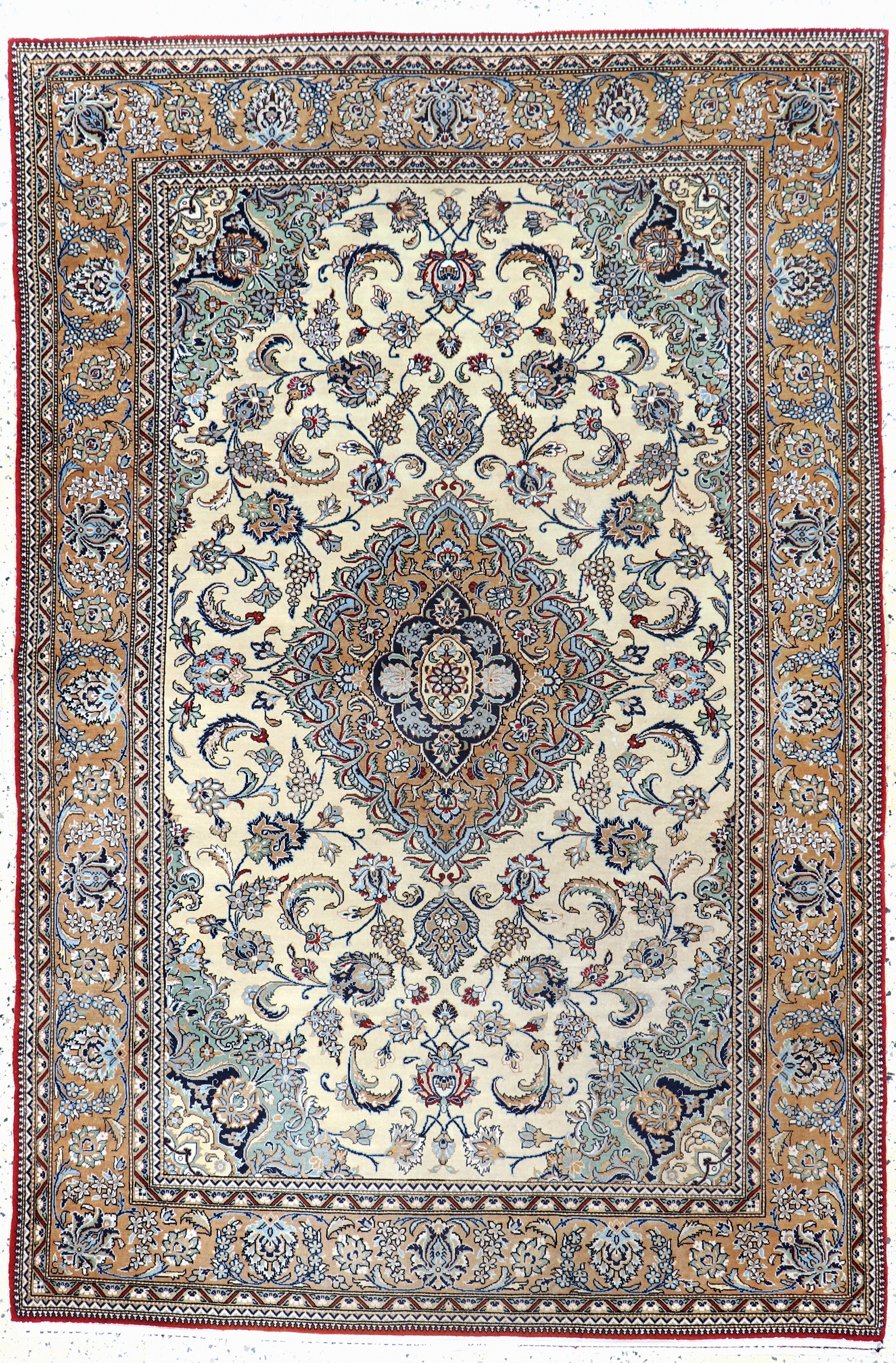 Image 27131058 - Ghom Kork fein, Persien, Mitte 20.Jhd, Korkwolle mit Seide, ca. 210 x 140 cm, EHZ: 2 ...