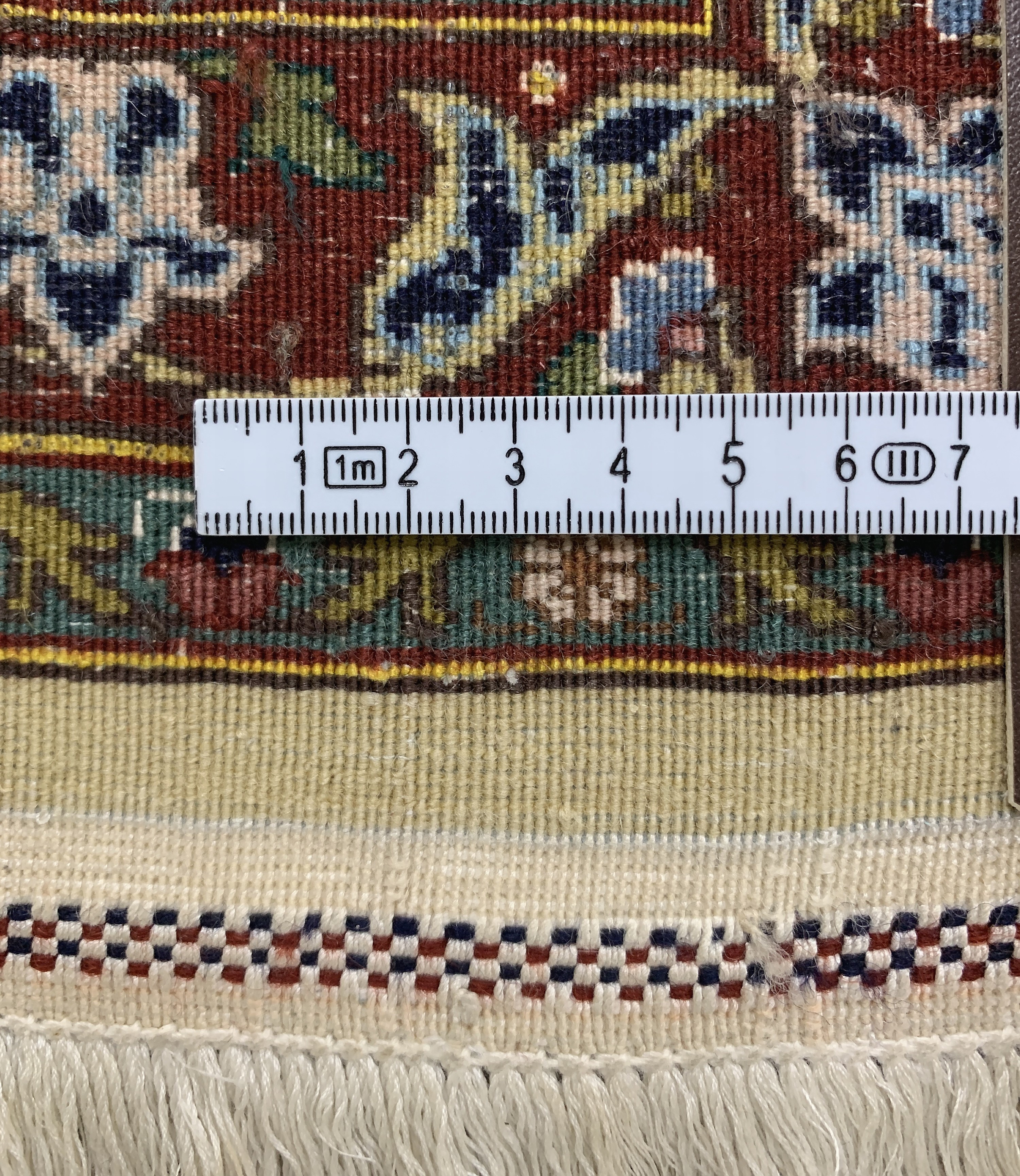 Detail i: Täbriz fein(60 Raj), Persien, Mitte 20.Jhd,Korkwolle mit Seide, ca. 310 x 195 cm, ca. 800.000 Kn/qm, EHZ: 2