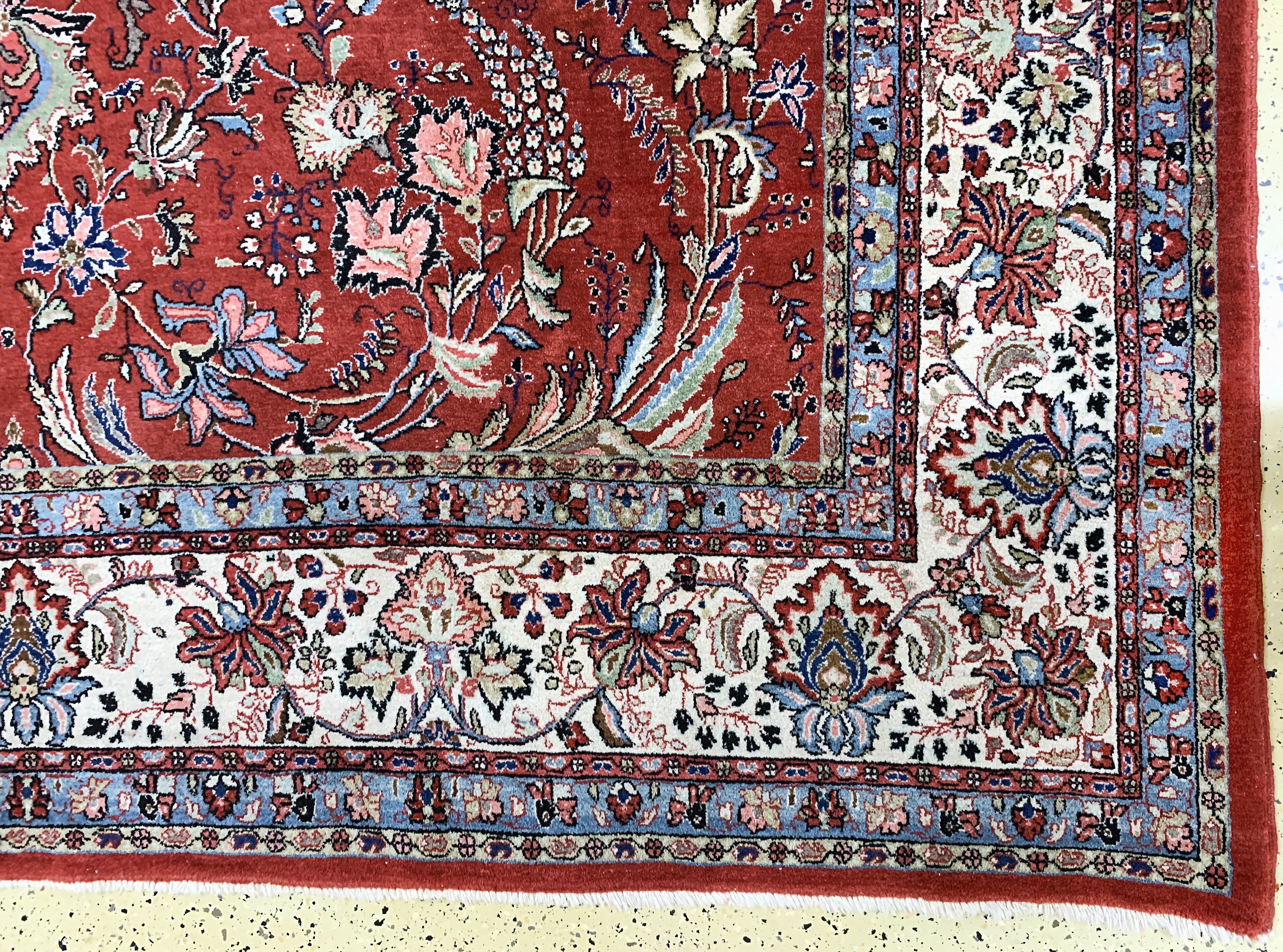 Detail a: Sarogh alt, Persien, Mitte 20.Jhd, Wolle auf Baumwolle, ca. 400 x 300 cm, EHZ: 2
