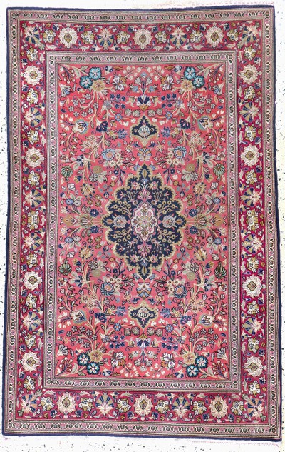 Image Ghom Kork fein, Persien, Mitte 20.Jhd, Korkwolle mit Seide, ca. 160 x 105 cm, ca. ...
