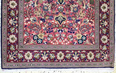 27131009b - Ghom Kork fein, Persien, Mitte 20.Jhd, Korkwolle mit Seide, ca. 160 x 105 cm, ca. ...