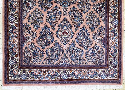 27131053b - Sarogh fein, Persien, Mitte 20.Jhd, Korkwolle auf Baumwolle, ca. 162 x 104 cm, EHZ: 2 ...