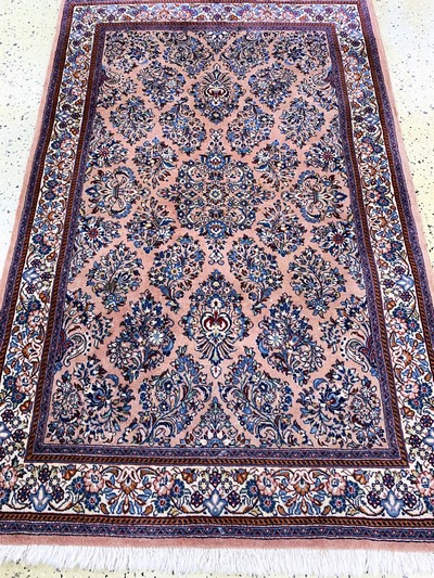 27131053d - Sarogh fein, Persien, Mitte 20.Jhd, Korkwolle auf Baumwolle, ca. 162 x 104 cm, EHZ: 2 ...